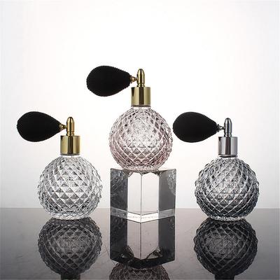 30/100ml Vintage Crystal Glass Perfume Bottle Refillable Long Air Bag Spray Atomizer Diffuser Lady Gift Cosmetic Empty Container