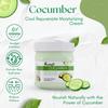 Feelhigh Kombipackung Gurken-Kühl-Verjüngungs-Feuchtigkeitscreme 500ml & Gurkenmaske 500ml Angereichert mit Gurkenextrakt - Hautpflegeprodukte (2 Es