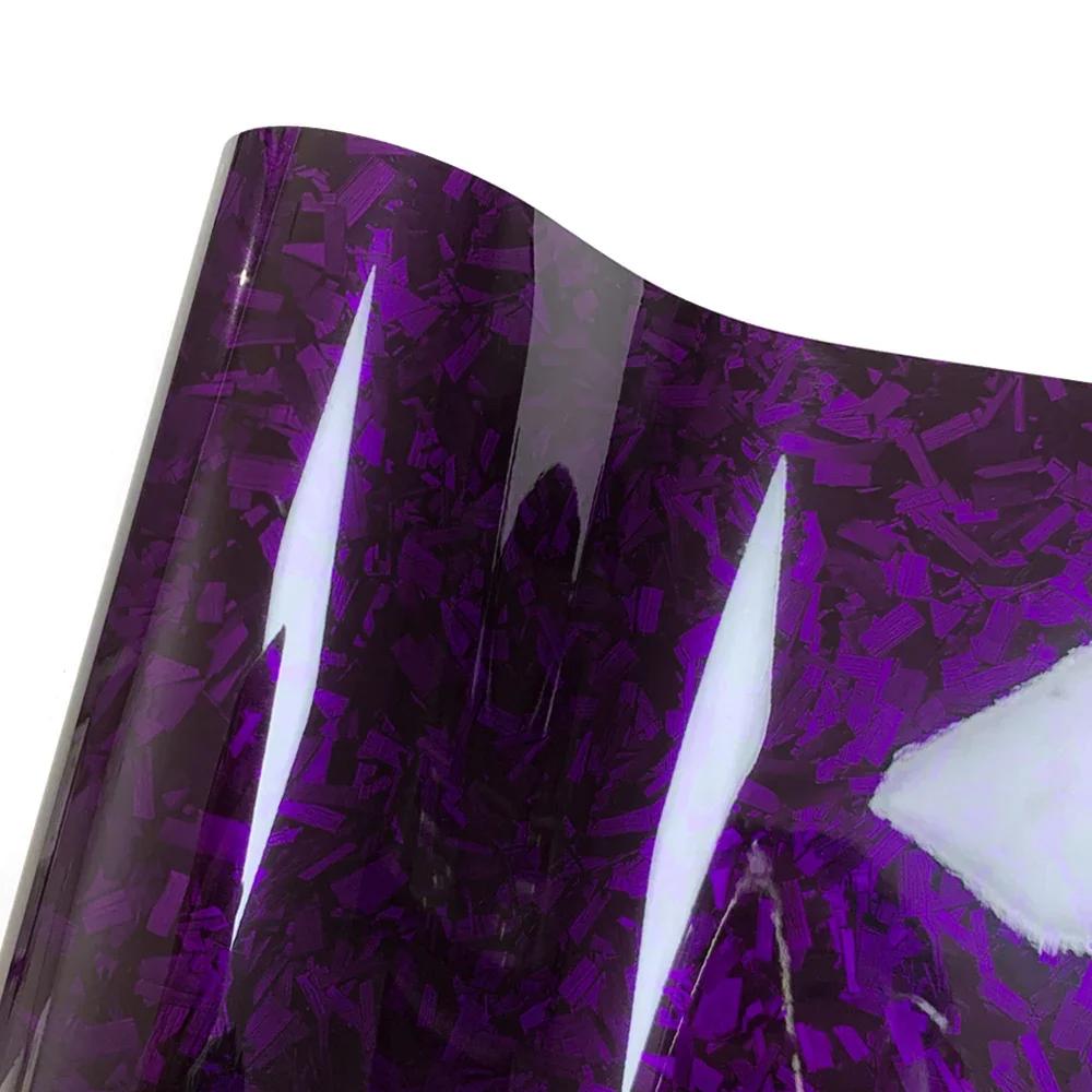 

Наклейки на автомобиль из углеродного волокна Виниловая Авто Тюнинг DIY Водонепроницаемые Наклейки на мотоцикл Фиолетовый Кристалл Углеродные Накладки для Автоаксессуаров 10cmx150cm