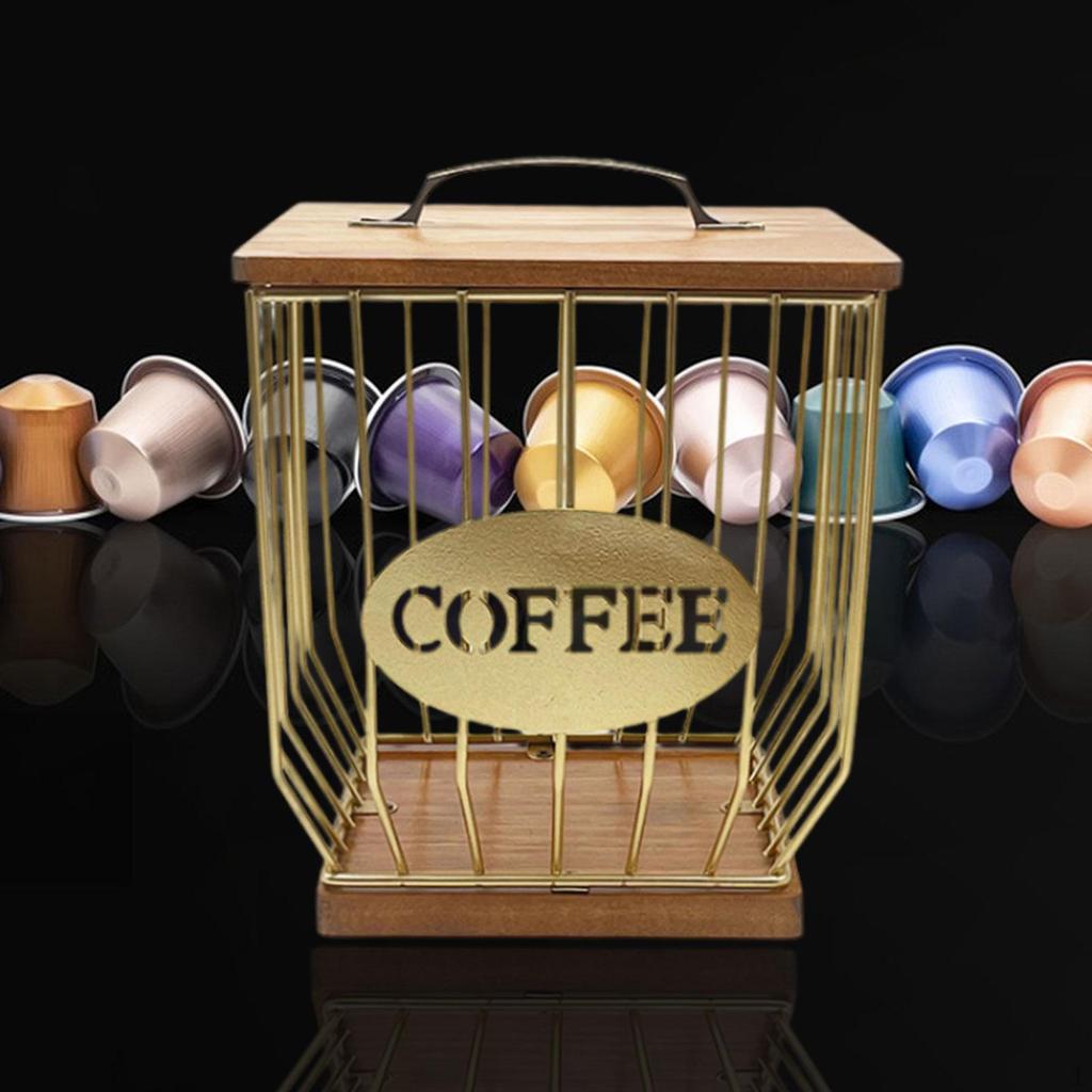 Organizzatore porta capsule caffè per piano di lavoro con supporto
