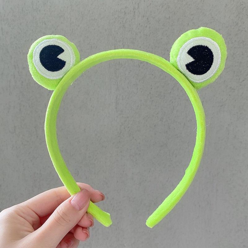 Super Cute Frog Cartoon Head Hoop for Women Shopping Photograph Party Headpiece Lovely Princess Girls Hair Hoop