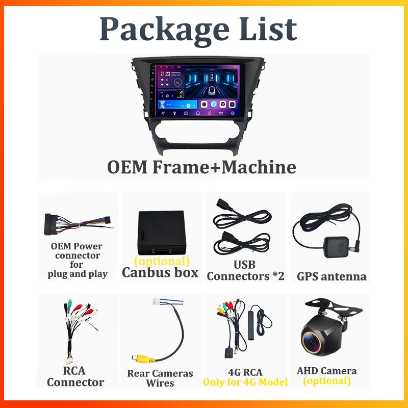 For Toyota Avensis 2018-2020 Car Radio Player Car Carplay Screen Autoradio Mirror Link Car Intelligent Systems Touch Screen RDS