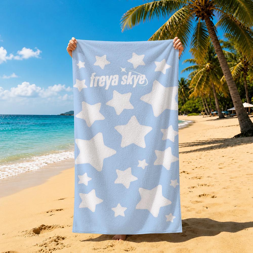 Singer F-Freya Skye Towel Towel Soft Pool Gift For Travel Gym Shower Cool Camping Quick Dry Sports Large Beach Towel