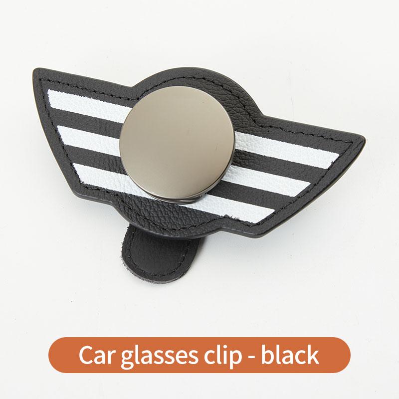 

Car glasses clip storage your glasses and cards Car LOGO customization for Jaguar