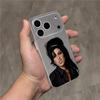A-Amy Winehouse Singe Transparent White Phone Case For iPhone 17,16,15,14,13,12,11,Pro,Max,Plus Magnetic Wireless Charging