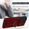 Coque de Protection - BOOLING - pour Samsung Galaxy A53 5G - Rouge - Rigide - Support Anneau - 2 Verres Trempés