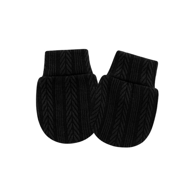 Elastic Cuffs Baby Mittens Prevent Face Scratching Soft Cotton Gloves For 0-1 Month Infants Breathable Hand Covers