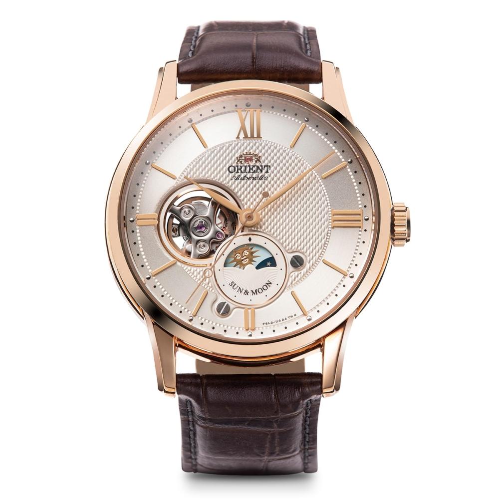 

[ORIENT] ORIENT SUN&MOON Sun and Moon Automatic Watch Mechanical Automatic Domestic Manufacturer Warranty Classic RN-AS0002S Men s White Silver