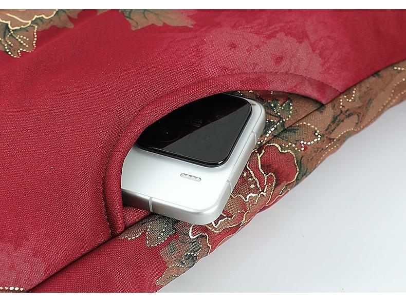 Grandma Winter Cotton Jacket: Stylish Women's Chinese-Style Velvet-Enhanced Coat for Elderly Moms