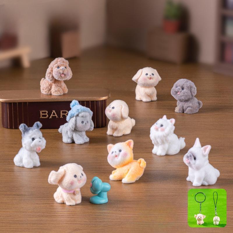 Plüsch PlüschfigurenNiedliche Teddy Shiba Inu HundeEntzückende WelpendekorationenSchlüsselanhängerTaschen Hängezubehör und Kleine Ornamente