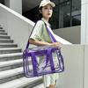 Men and Women's Waterproof PVC Fashion Casual Beach Bag Waterproof Belt Shoe Storage Jelly Transparent Swimming Bag