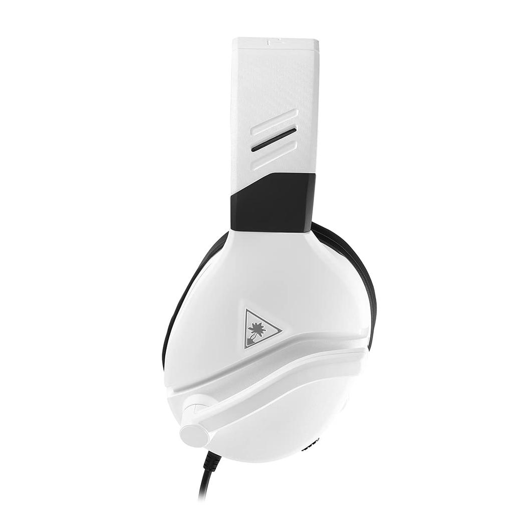 TURTLE BEACH RECON 200 Weiß Verstärktes Gaming-Headset mit Kopfhörern für Nintendo und Mobil 3,5 mm PS5, PS4, XBOX, PC, Switch, (TBS-3220-01)
