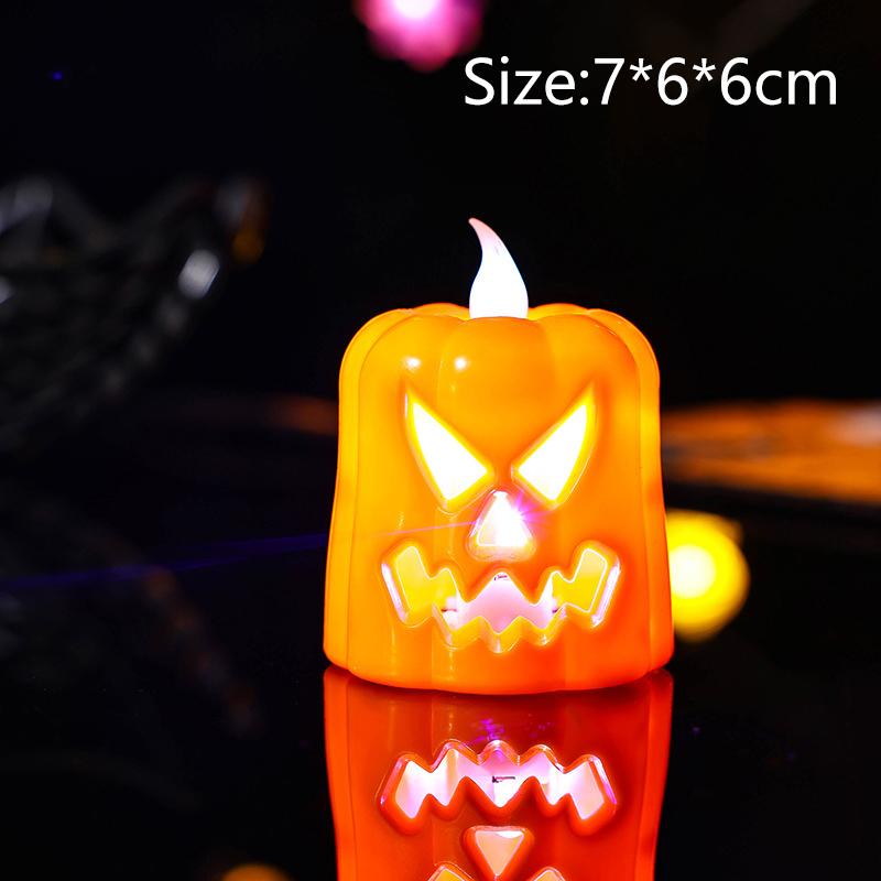 Creative Halloween Pumpkin LED Night Light Haunted House Horror Props Halloween Party Home Indoor Decoration Supplies Gifts