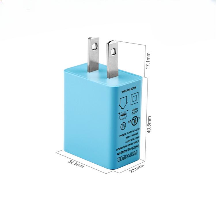 

Зарядное устройство 5 В 2 А USB-зарядная головка Сертификация UL FCC CCC Зарядное устройство для мелкой бытовой техники PS10E