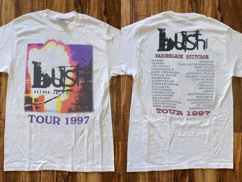 Bush Razorblade Suitcase Tour 1997 Unisex T-Shirt XXXL