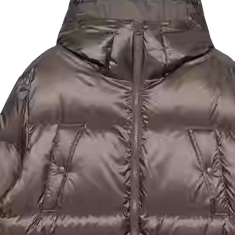New Era MLB Zipper Hooded Long Sleeve Down Jacket Unisex Outerwear Khaki 13350920