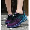 Women Spring Autumn Flyknit Court Shoes Casual Lace Up Outdoor Breathable Sports Shoes Anti Slip Height Increasing Air Cushion Running Shoe 35-42
