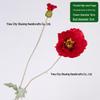 Large Flocked Silk Poppy Artificial Flower for Home or Venue Decoration, Floor Standing Prop
