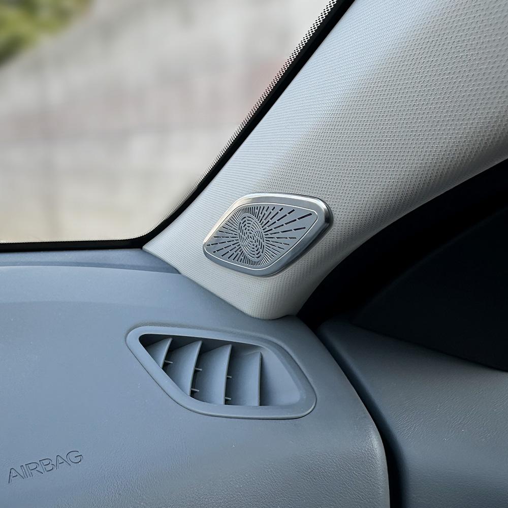 For Kia K4 2024-2026 Stainless Steel Material A Pillar Speaker Cover/Door Horn Cover Trim Interior Decor Car Styling Accessories