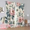 2pcs,2D Plane Printing Creative Curtains Blossom Bouquet Versatile Durable Polyester (without Rod) Room Decor Ldeal for Bedroom
