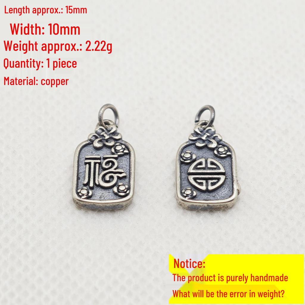 Sanqi Tibetan Silver Chinese Style Wealth Jewelry Beaded Bracelet with Pendant