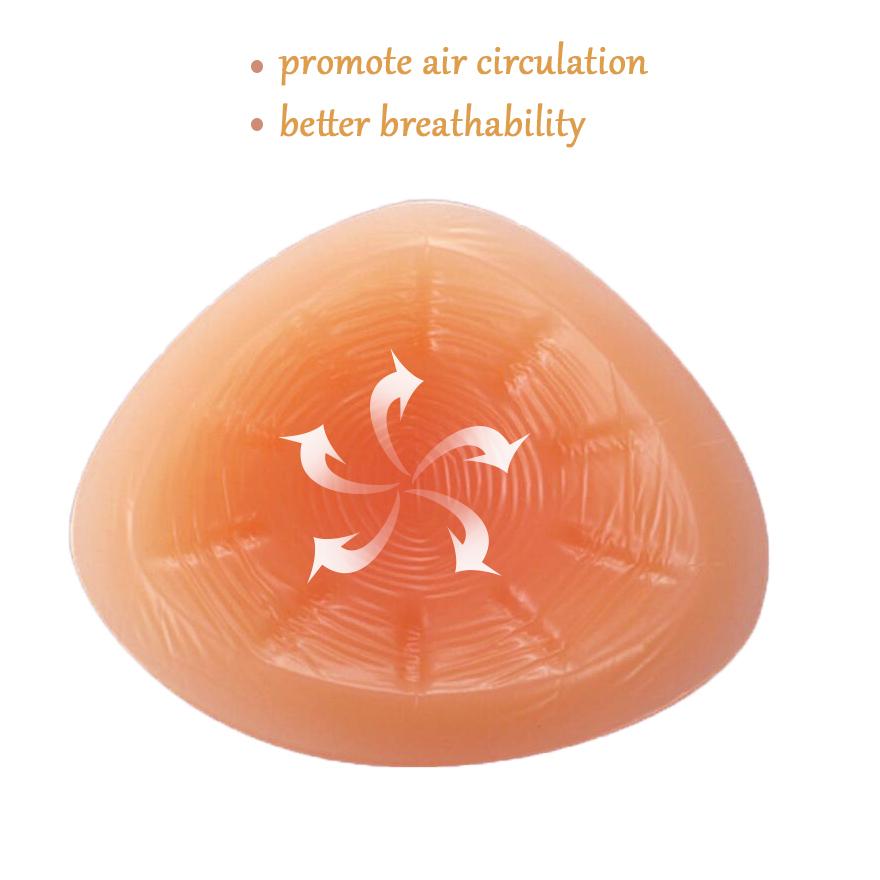 

Силиконовая форма груди Искусственный силикон Поддельные протезы груди Настоящее мягкое ощущение прикосновения 500 г Треугольник Фальшивая грудь D30