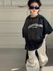 2025 Boys Denim Color Block Wide Leg Sweatpants - Casual Loose Fit, Pleated Straight-Leg Design
