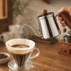 Trähandstag Svanhals Kaffekanna Rostfritt Stål Handbryggningskanna Kök
