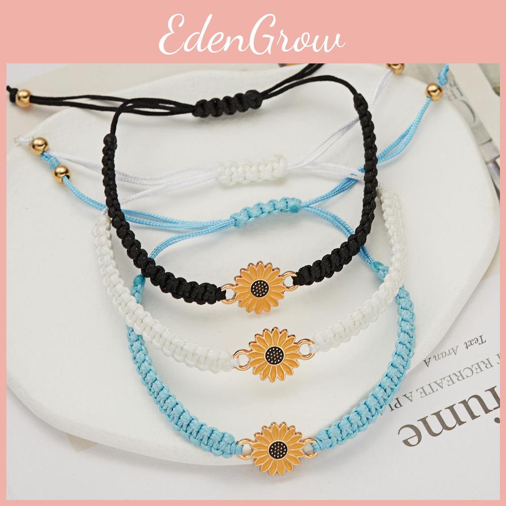 Bohemian Daisy Handwoven Wristband For Summer Travel And Giftgiving