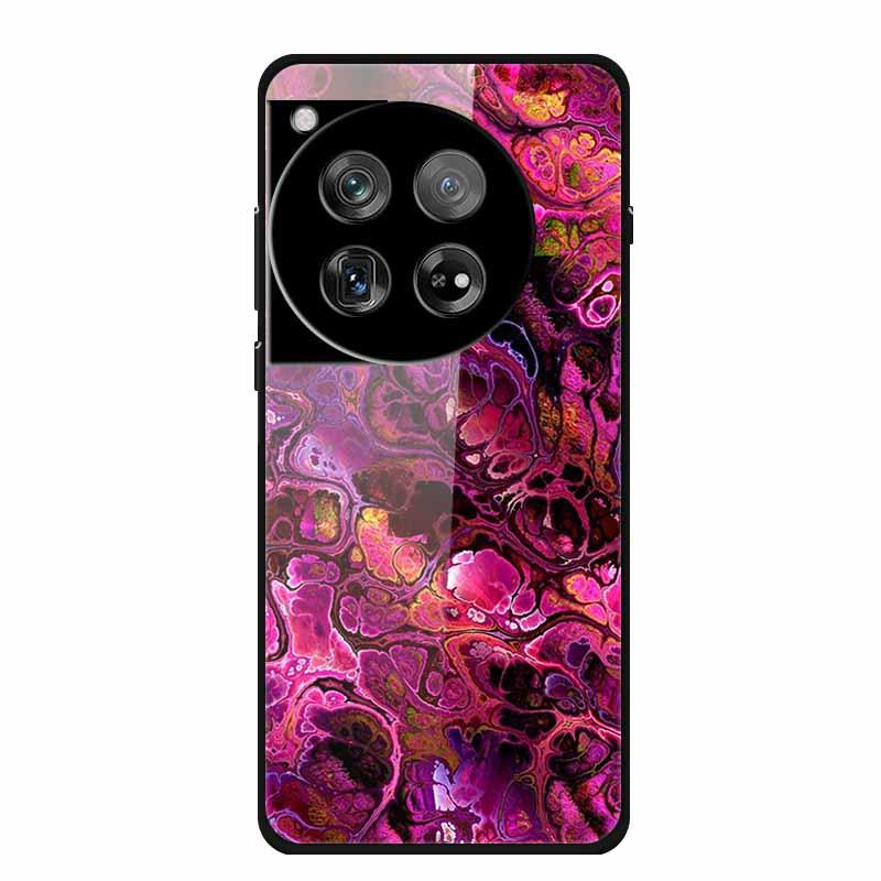 Personalized Seven-Colored Tempered Glass Phone Case for OnePlus 12 - Unisex