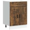 VidaXL Armoire de cuisine Porto chêne fumé bois d'ingénierie 853972