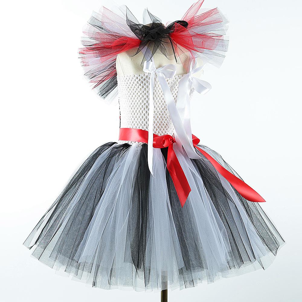 Clown Costumes Girls Halloween Tutu Dress Outfit Kids Christmas Party