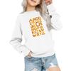 Kids' Fashion Loose-Fit Casual Long-Sleeve Christmas Print Oversized Crewneck Sweatshirt