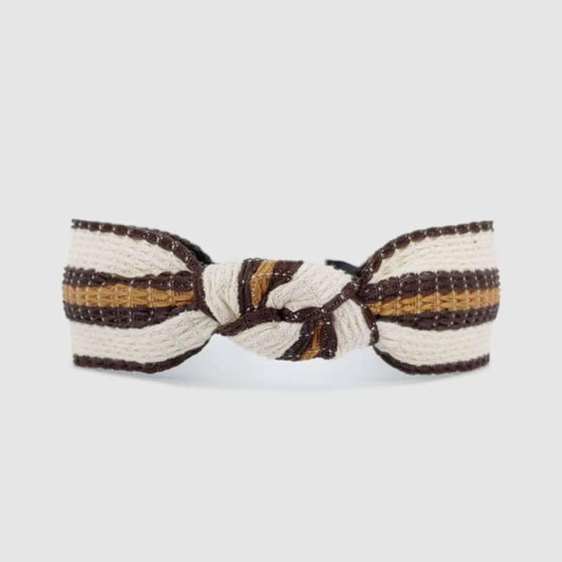 LALA Stripe New Hairband Brown
