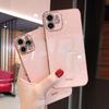 Applicable To IPhone16proMax Straight Edge Electroplating 6D Laser Engraving Mobile Phone Case 15 Apple 14 Full-cover Fine Hole Protection Case