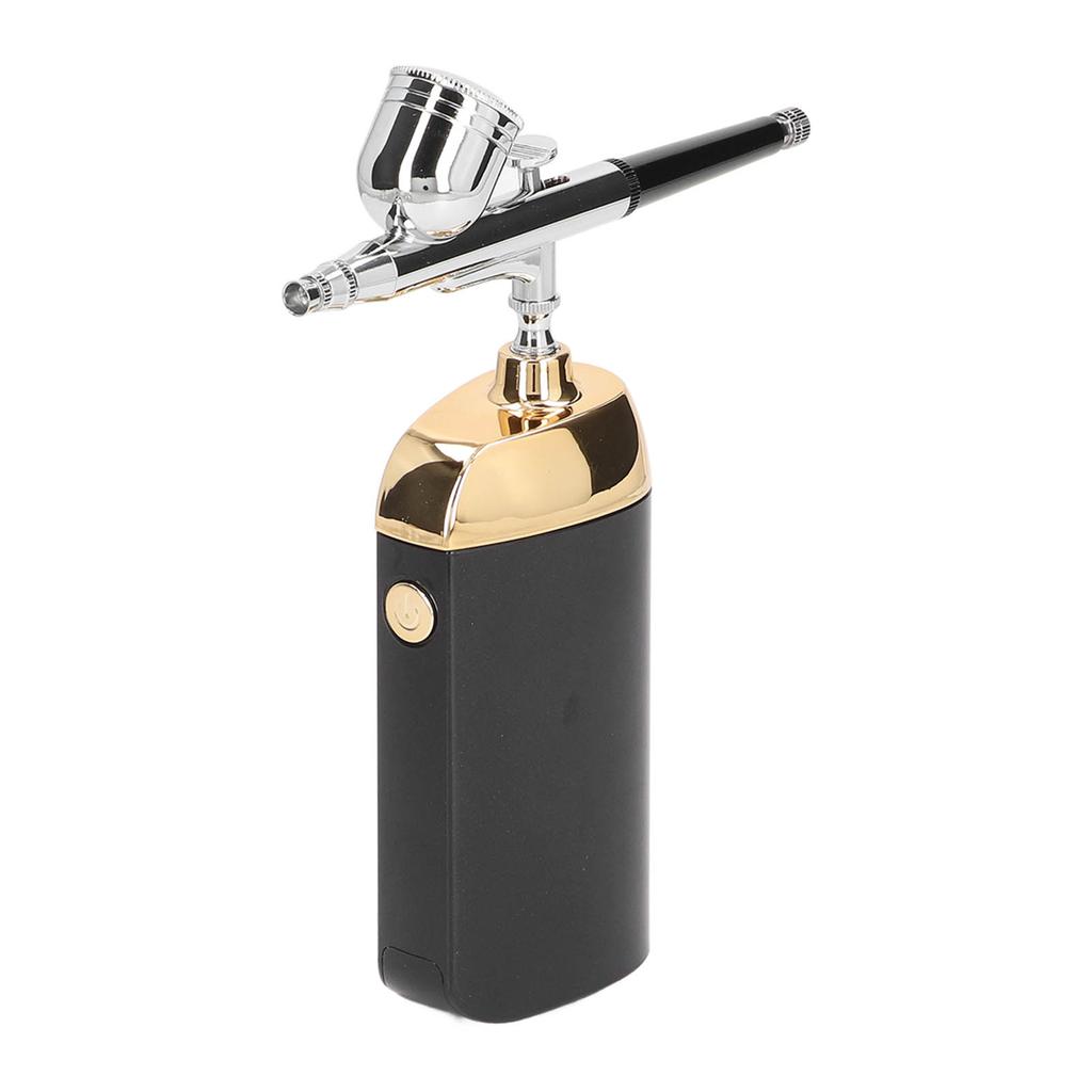 Oxygen Facial Portable Airbrush Cordless Handheld USB Charging Facial Mist Sprayer for Cake Decoration Black