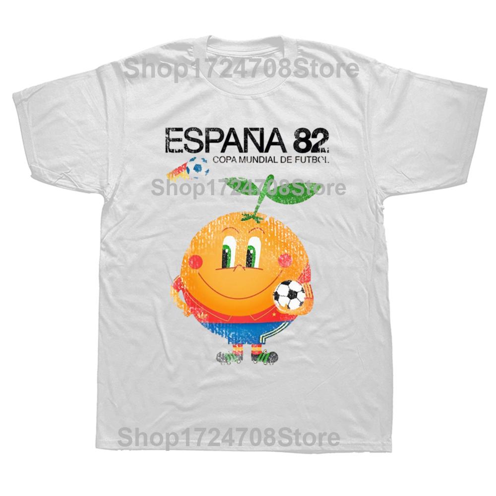 Funny Espana 82 Spain Football Graphic T-shirts Men Women's Fashion Casual Tshirt 100% Cotton Loose Oversized T Shirt