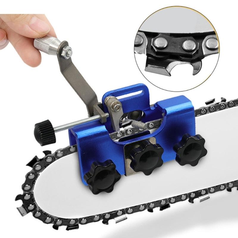 Portable Household Electric ChainSaw Sharpener Hand-Crank Chain Grinder Chain Clip Sharpening Tool for Chainsaws