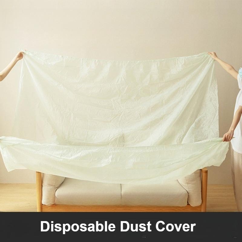 Multi-Purpose Disposable Dust Cover 1-6 Pcs with Elastic Edges Dustproof Waterproof for Sofa/Desk/chairs Home Renovation Covers