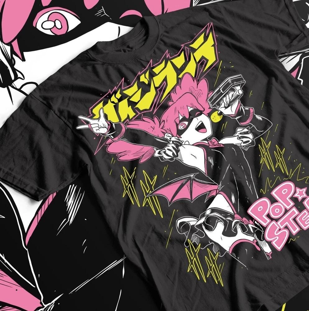 Pop Step Anime Summer Vibe TShirt Unisex Cute Graphic Shirt Black S