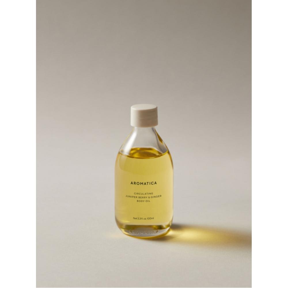 AROMATICA Масло для тела с можжевельником и имбирем, улучшающее кровообращение, 100 мл none