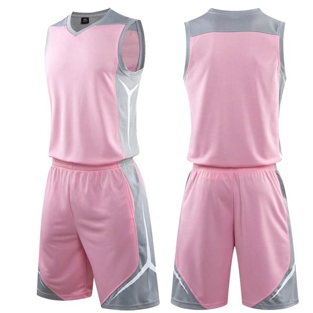 

Sportswear Basketball Jersey Set Blank Men Women High Quality Basketball Uniforms Sports Clothes College Basketball Jerse 5XL рожевий