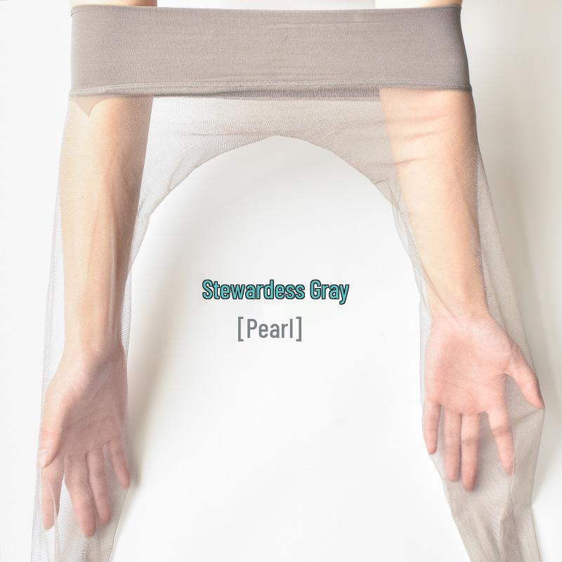 Seamless Pearlescent Stockings: Silky, Shimmering, Transparent Summer Tights for Women