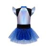 Futuristic AI Color Changing Dance Dress Cyber Glow Tutu Dress