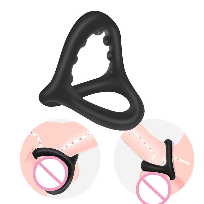 Silicone Lock Ring Male Lock Sperm Ring Penis Ring Ejaculation Delay Erection Rings Adult Sex Toys For Men Lock Sperm Trainer