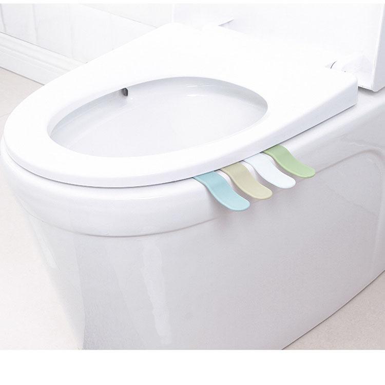 

2 шт., подъемник для крышки унитаза, антигрязный подъемник для крышки унитаза с откидной ручкой