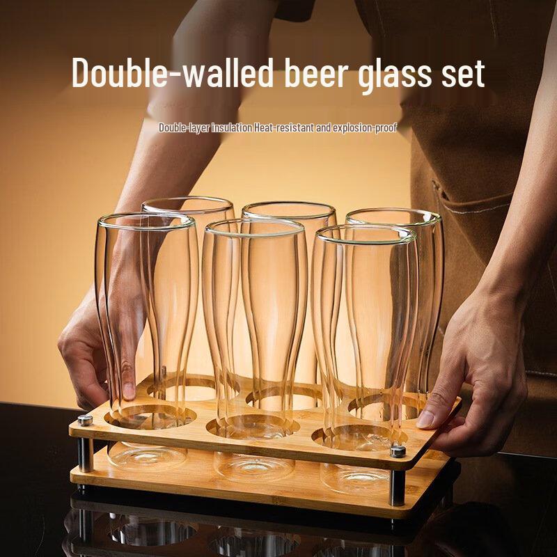 ZISIZ Double-Wall Insulated Craft Beer Glasses