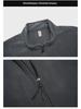 Ao Li Men's Large Velvet Stand Collar Sweater - Winter Thickened Simple Cardigan, Solid Color, All-Match Loose Jacket