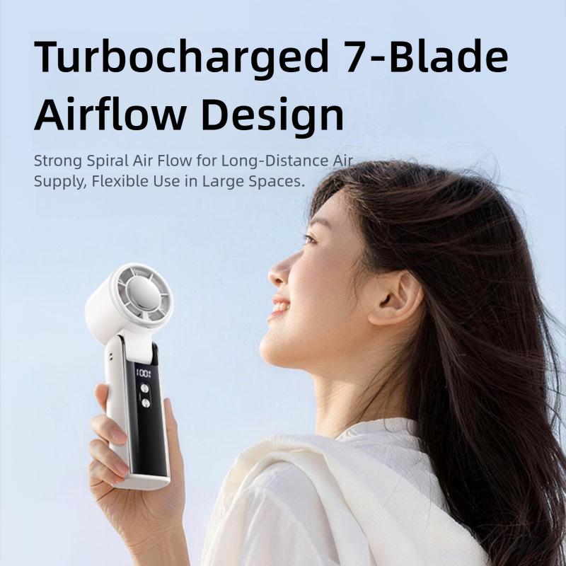 Adjustable Portable Handheld Mini Fan - Foldable Cross-Border Cooling Device for Outdoor Use