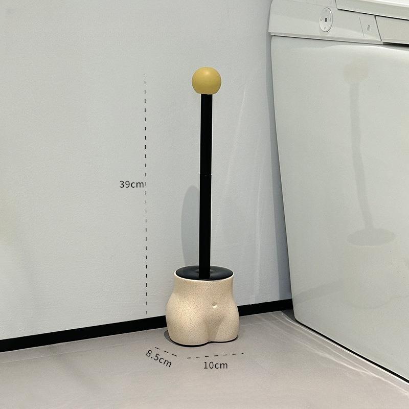 

Creative Butt Shaped Toilet Brush Novelty Bathroom Cleaning Toola with Holder Funny Toilet Bowl Brush Home Bathroom Accessories
